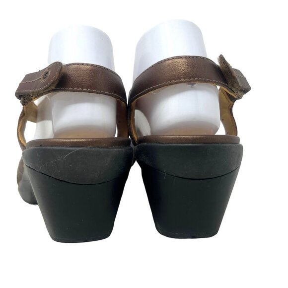 Clark’s Unstructured Un.Crow Strappy Sandals Bronze Leather 83685 Size 10M - Picture 6 of 9